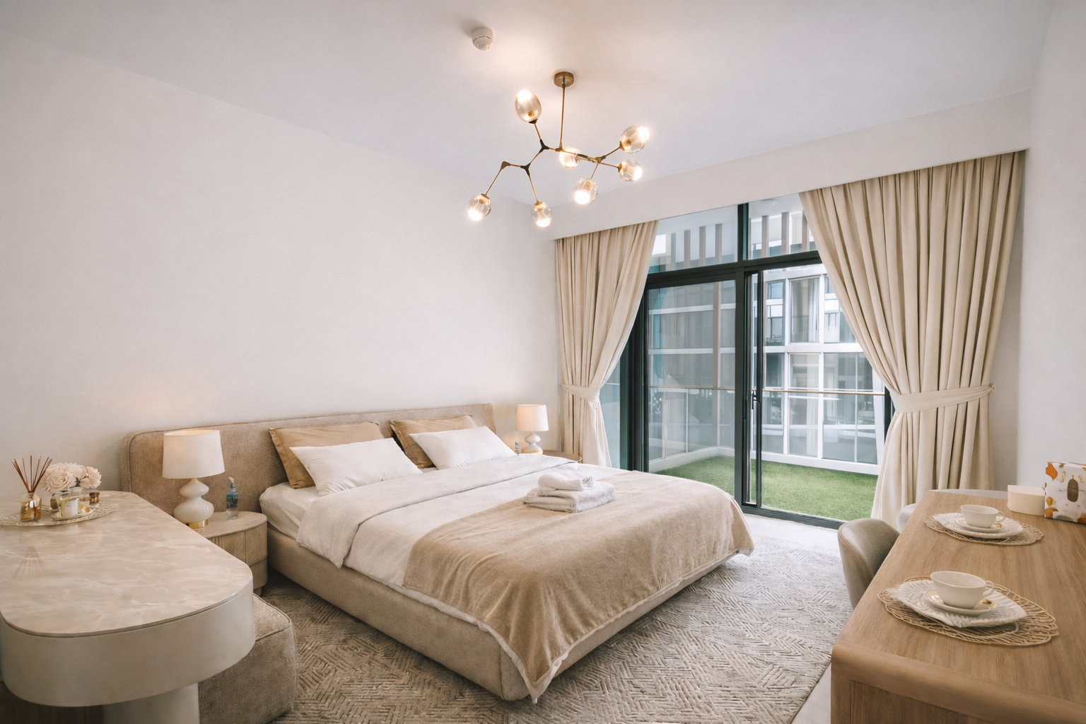 Celestis Apartment - Bedroom & Balcony Entrance